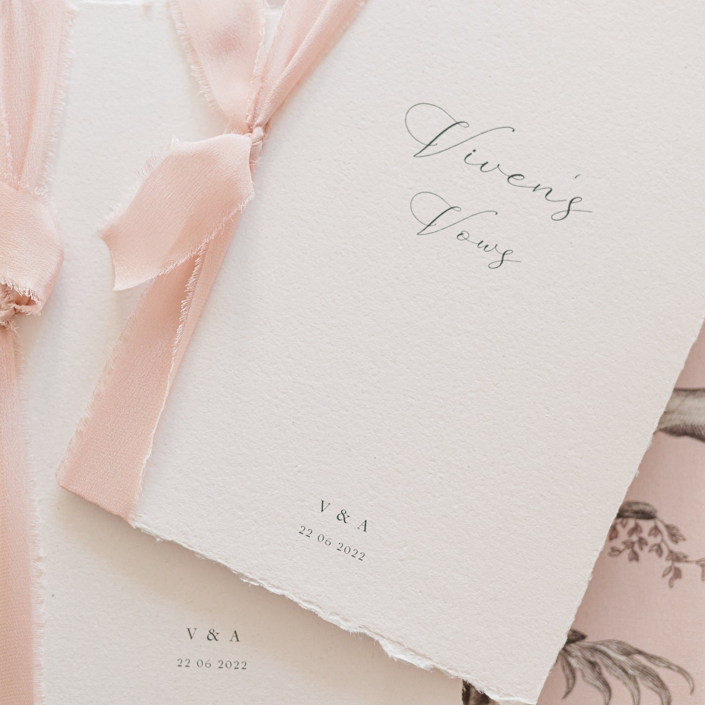Viven Personalised Vow Books