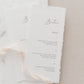 Beatrice Personalised Wedding Menu