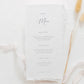 Anna Wedding Menu