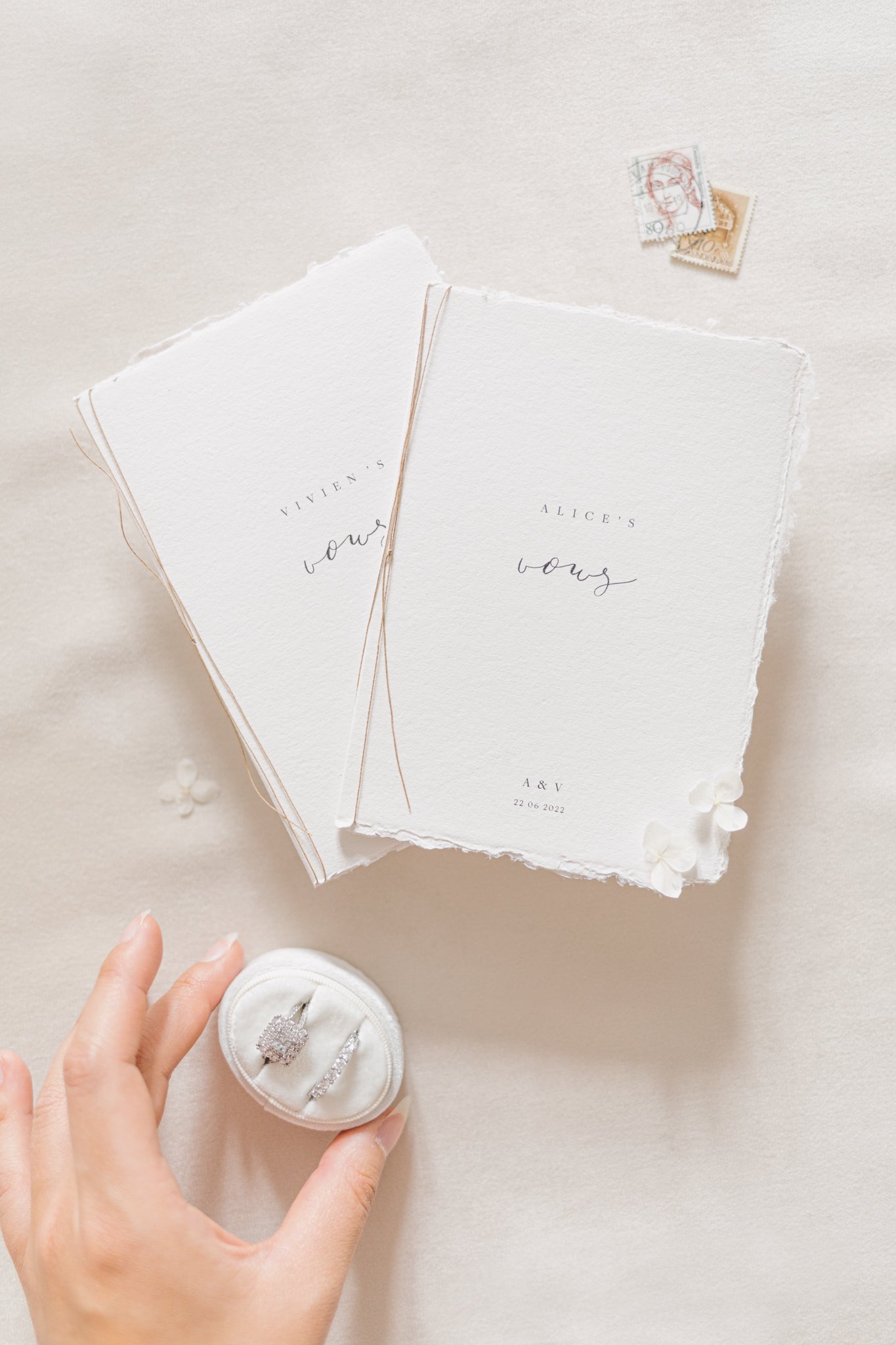 Alice Personalised Vow Books