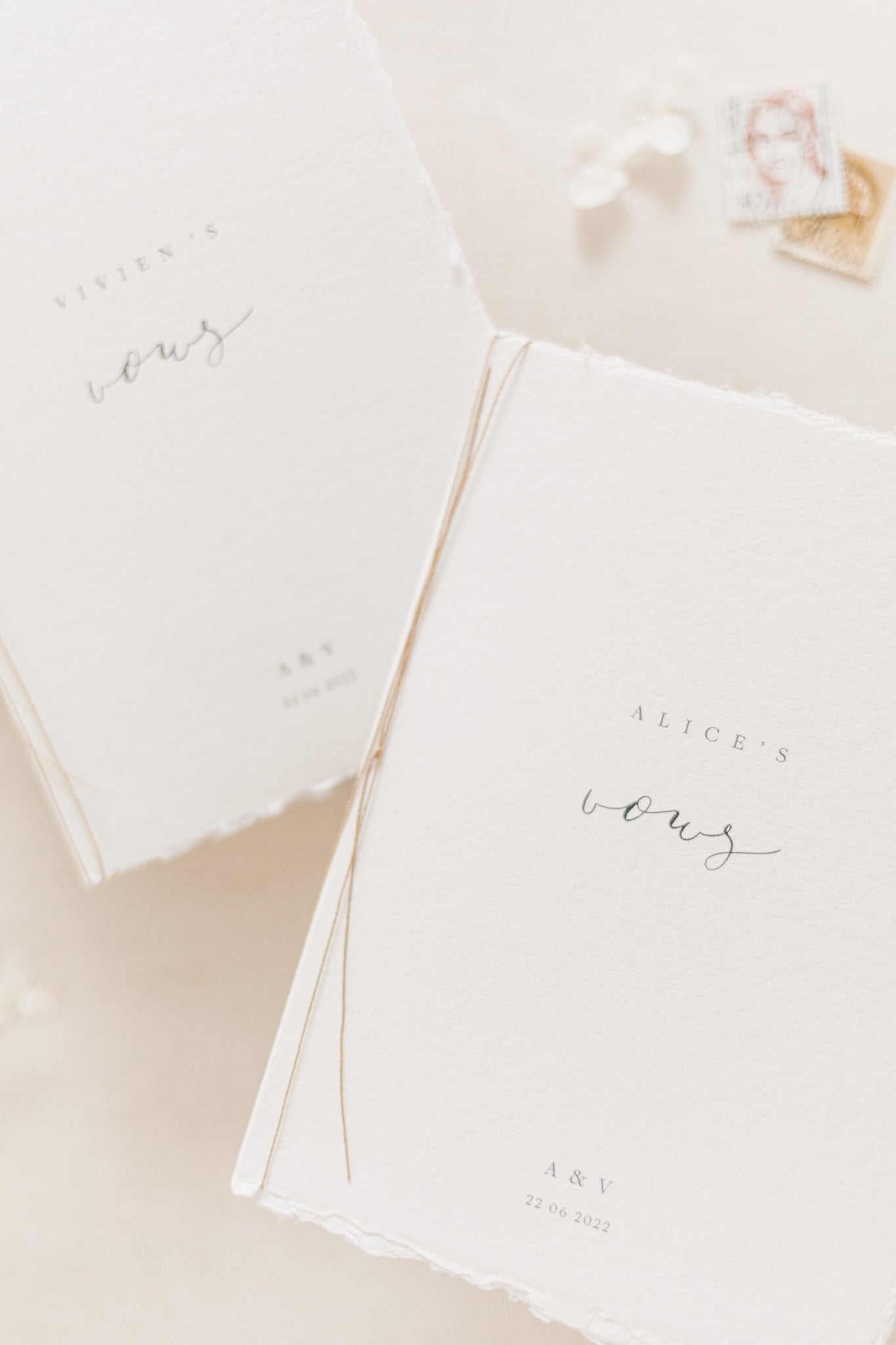 Alice Personalised Vow Books