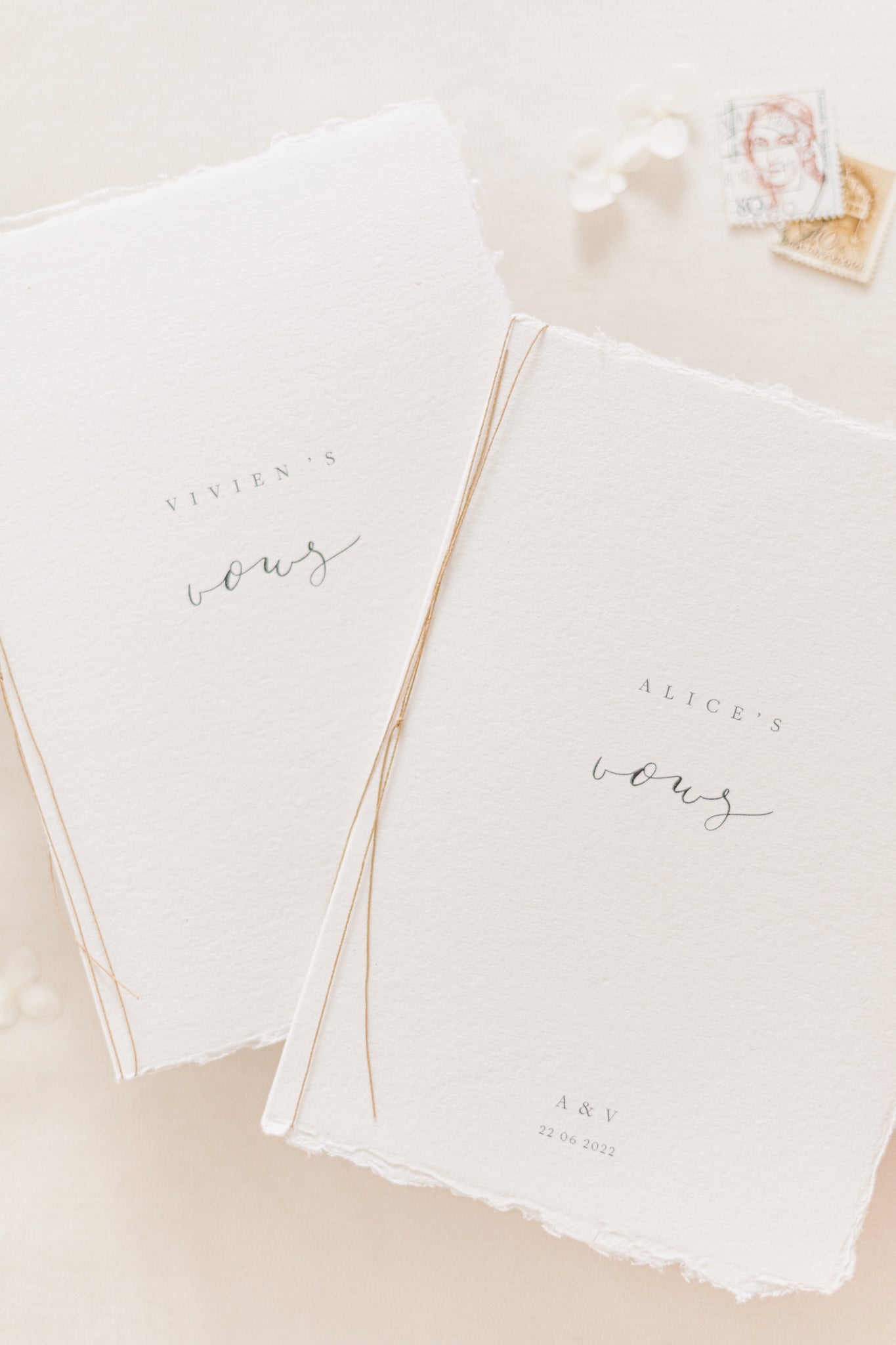 Alice Personalised Vow Books