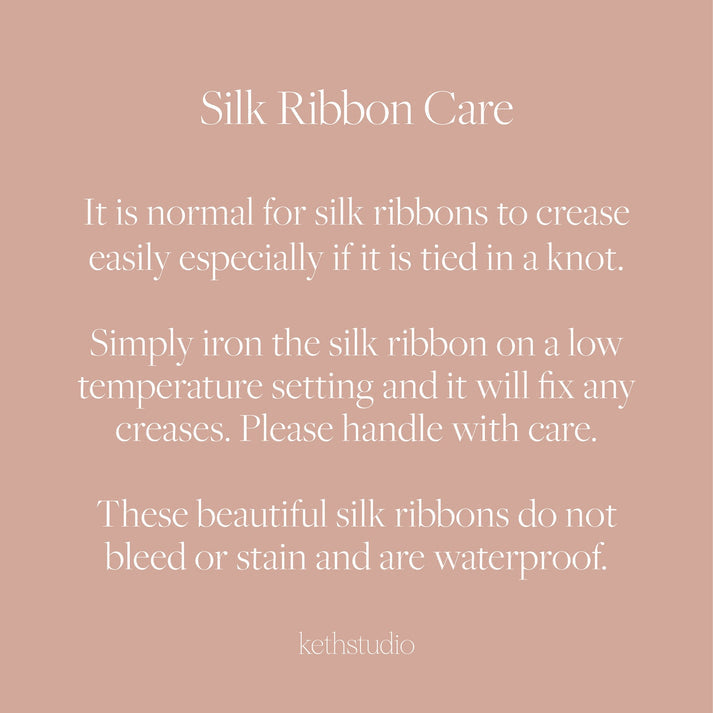 Silk Ribbons – 15mm by 30cm Samples