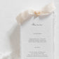 Handmade Paper & Silk Ribbon Wedding Menu