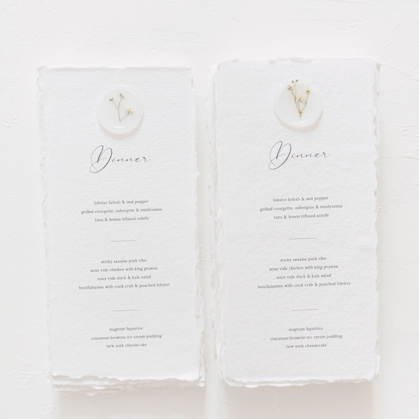 Baby's Breath (Gysophila) Menu