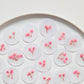 Pink & Red Baby's Breath Vellum Seals