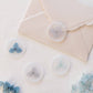 Blue Palette Hydrangea Vellum Seals