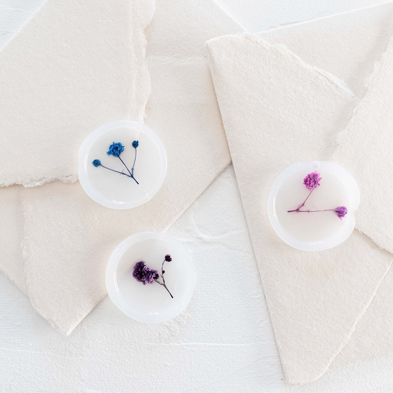 Dark Palette Baby's Breath Vellum Seals