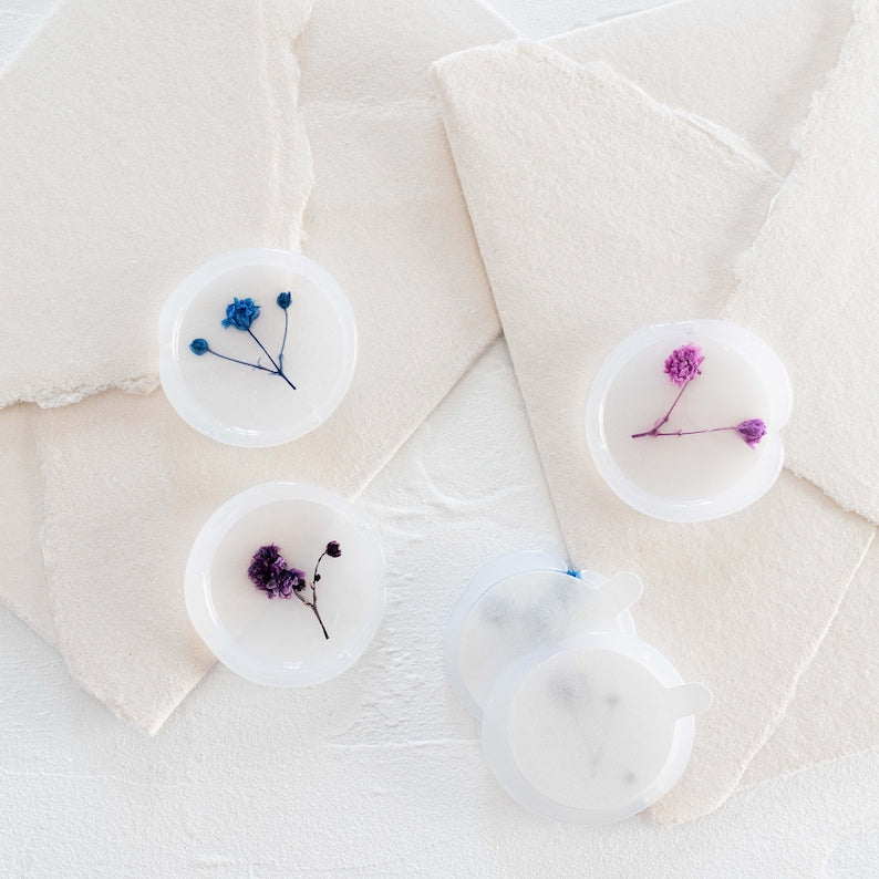 Dark Palette Baby's Breath Vellum Seals