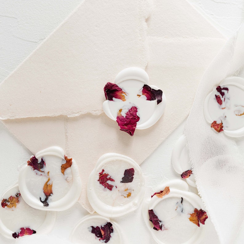 Rose Petal Wax Seals