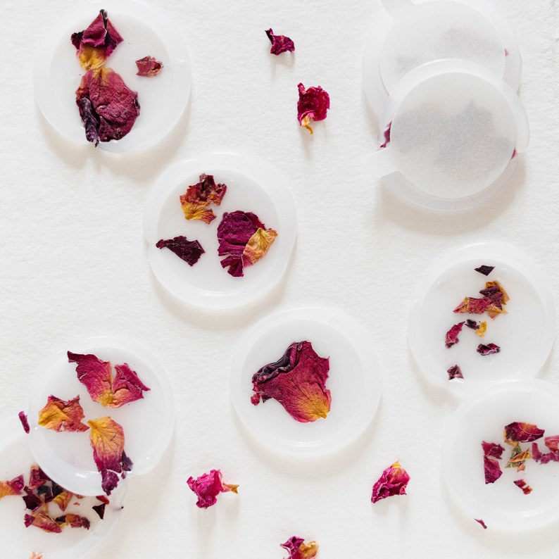 Rose Petal Vellum Wax Seals