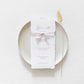 Isadora Wedding Menu with Silk Ribbon