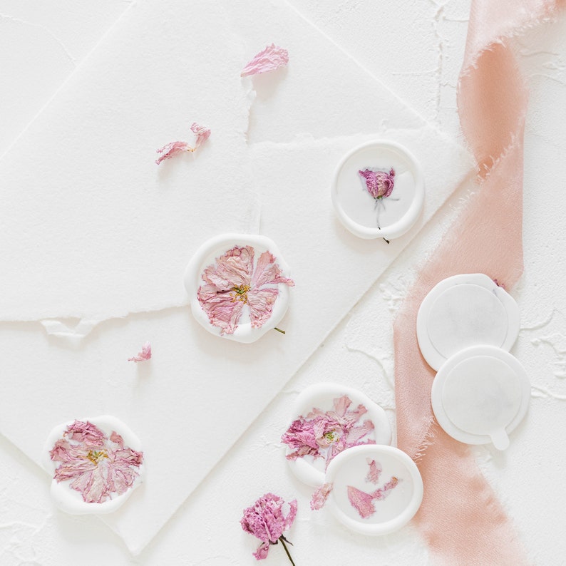 Pink Cherry Blossom Wax Seals
